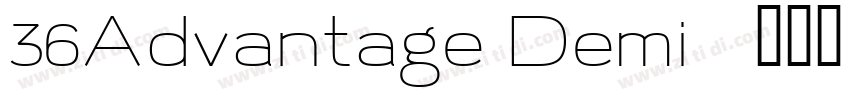 36Advantage Demi字体转换